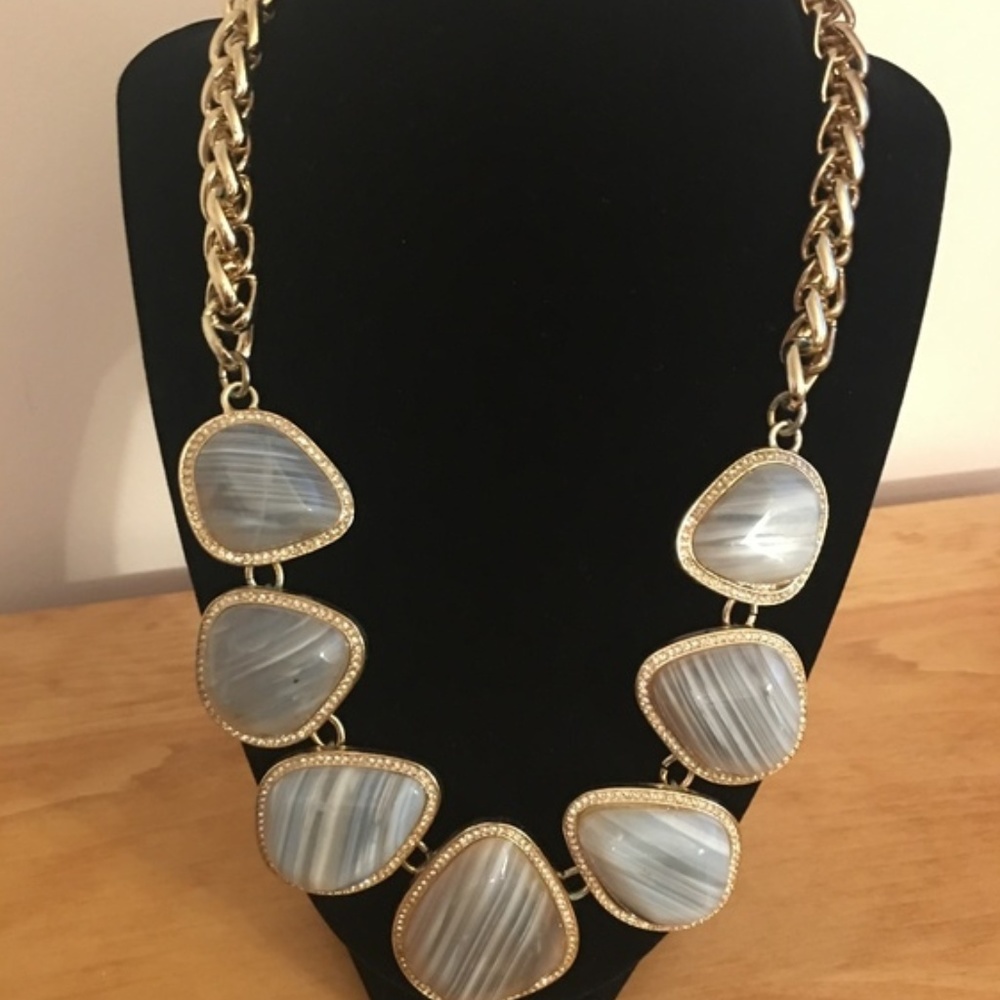 Banana Republic Gray Stone Necklace